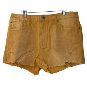 NEW sts blue Layne Denim High Rise Shorts Marigold Yellow 31 NWT